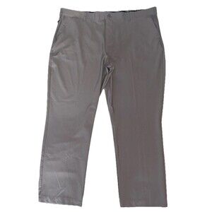 Mens Birdie Bound Performance Golf Gray Flex Waist Flat Straight Fit Pants 44x30